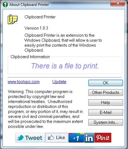 SB-Clipboard Printer