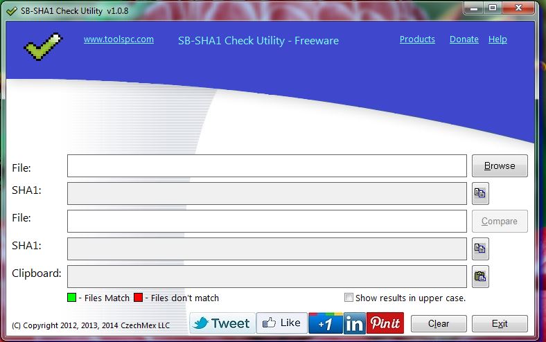 SB-SHA1 Checksum Calculator